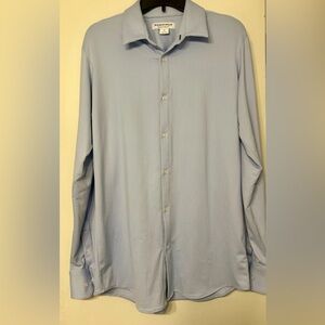 MIZZEN + MAIN Men's SPINNAKER PERFORMANCE SHIRT Pastel Light Blue Size Medium